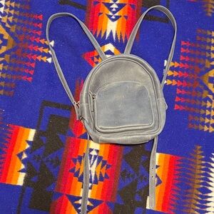 Roots mini leather backpack